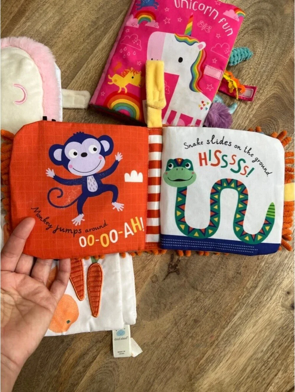 Soft Baby Books Set of 4 from Make Believe Ideas Crinkly Montessori Toddler